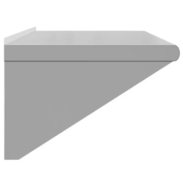 Roostevabast terasest seinariiul tõstetud servaga, hõbedane, 100 x 45 x 31 cm, kandevõime 70 kg – 6