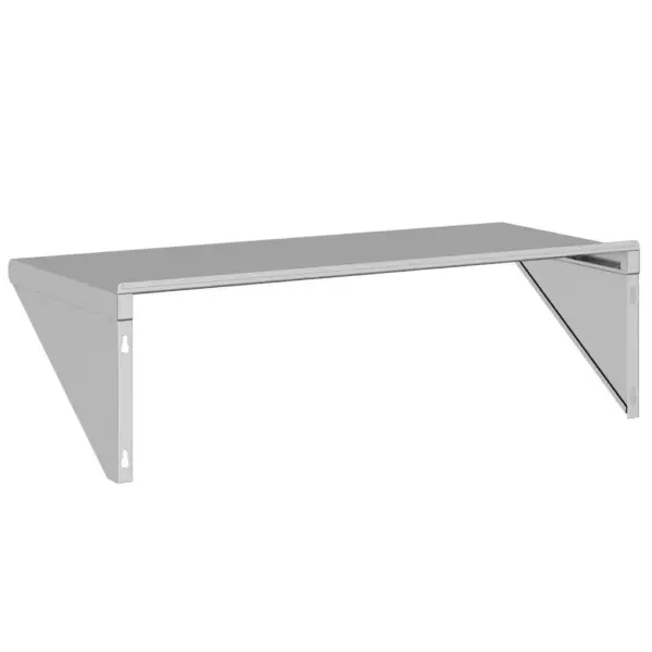 Roostevabast terasest seinariiul tõstetud servaga, hõbedane, 100 x 45 x 31 cm, kandevõime 70 kg – 7