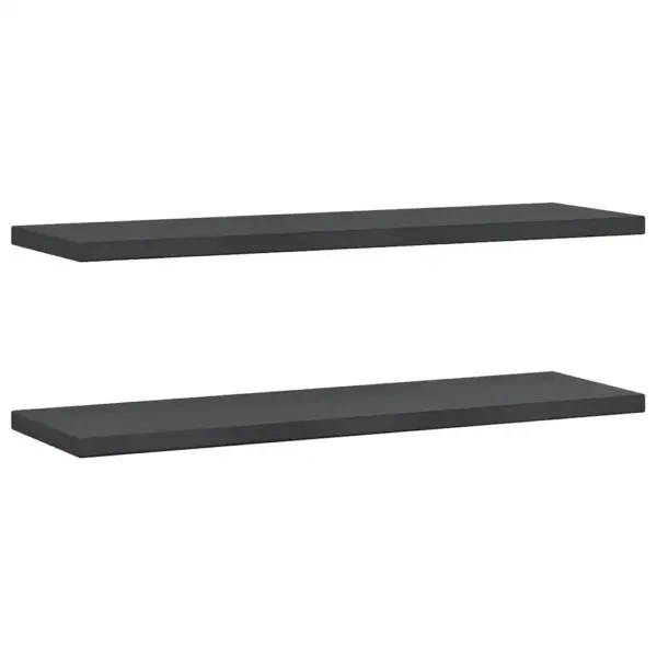 Roostevabast terasest seinariiulid 2 tk, must, 100 x 30 cm, 50 kg kandevõimega - 2