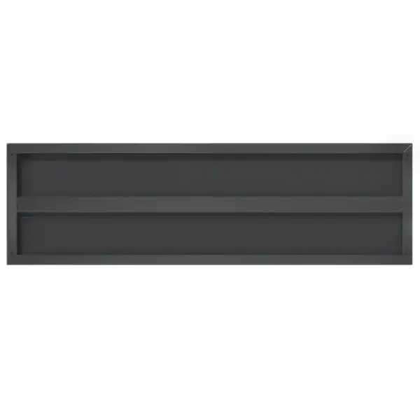 Roostevabast terasest seinariiulid 2 tk, must, 100 x 30 cm, 50 kg kandevõimega - 7
