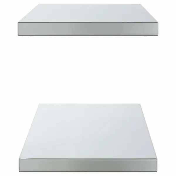 Roostevabast terasest seinariiulid, 2 tk, hõbedane, 100 x 30 cm – 5