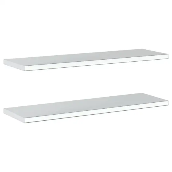 Roostevabast terasest seinariiulid, 2 tk, hõbedane, 100 x 30 cm – 6