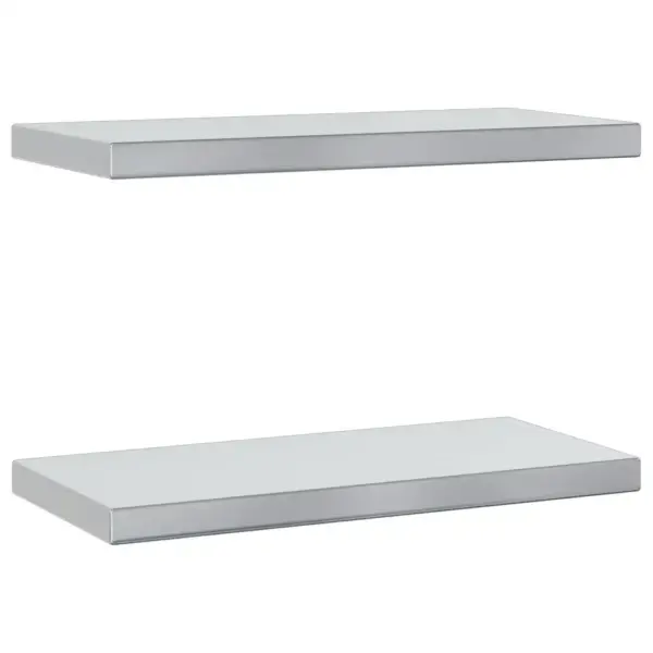 Roostevabast terasest seinariiulid, 2 tk, hõbedane, 50 x 23,5 cm, kuni 30 kg – 2