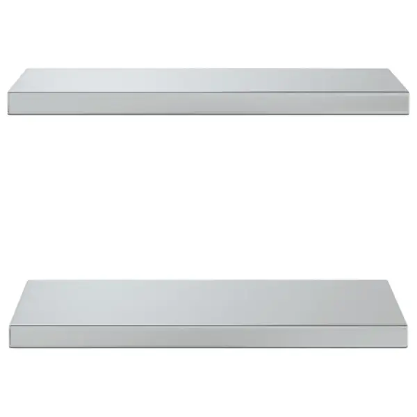 Roostevabast terasest seinariiulid, 2 tk, hõbedane, 50 x 23,5 cm, kuni 30 kg – 4