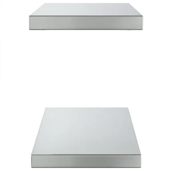 Roostevabast terasest seinariiulid, 2 tk, hõbedane, 50 x 23,5 cm, kuni 30 kg – 5