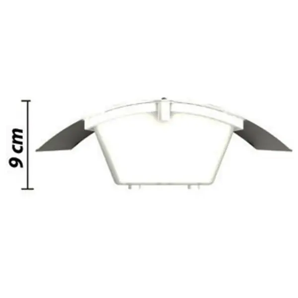 Roostevabast terasest veekindlad välisseinalambid, IP44, E27, hõbedane, 2 tk, 22 x 30 cm – 9