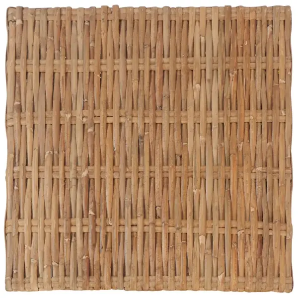 Naturaalsest rotangist jalapink istmepadja ja mahagoni- ning mangopuidust jalgadega, pruun, 66 x 66 x 37 cm – 6