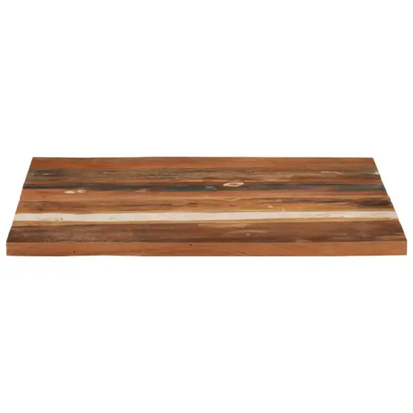 Ruudukujuline taaskasutatud puidust lauaplaat 70 x 70 cm, 25–27 mm – 2