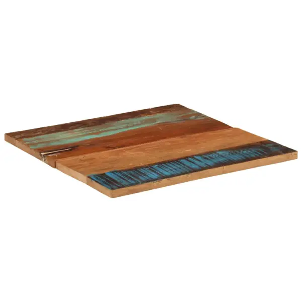 Ruudukujuline taaskasutatud puidust lauaplaat 70 x 70 cm, 25–27 mm – 4