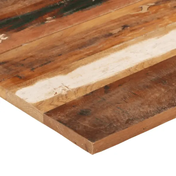Ruudukujuline taaskasutatud puidust lauaplaat 70 x 70 cm, 25–27 mm – 10