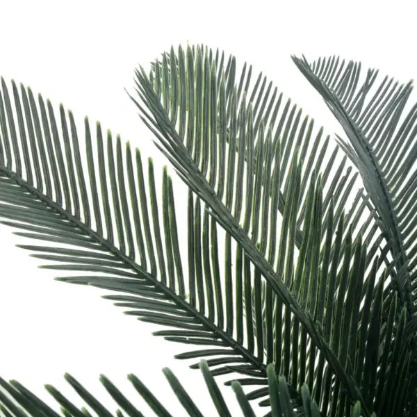 Kolme tüvega sago kunstpalm lillepotiga, roheline, 125 cm – 2