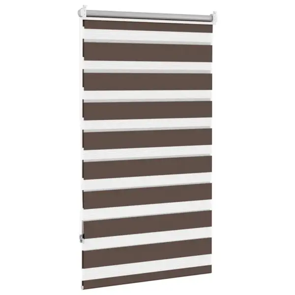 Sebrarullkardin reguleeritava valgusega, 90 x 150 cm, kohvivärvi, 100% polüester – 4