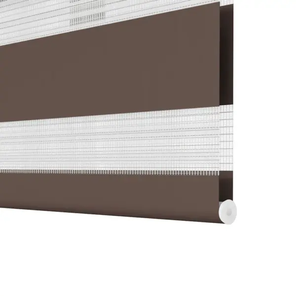 Sebraruloo aknale, 50 x 100 cm, kohvivärvi, 100% polüester – 10