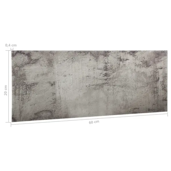 Seinakinnitusega kuivpuhastatav magnettahvel, betoonivärvi karastatud klaas, 60 x 20 cm – 7