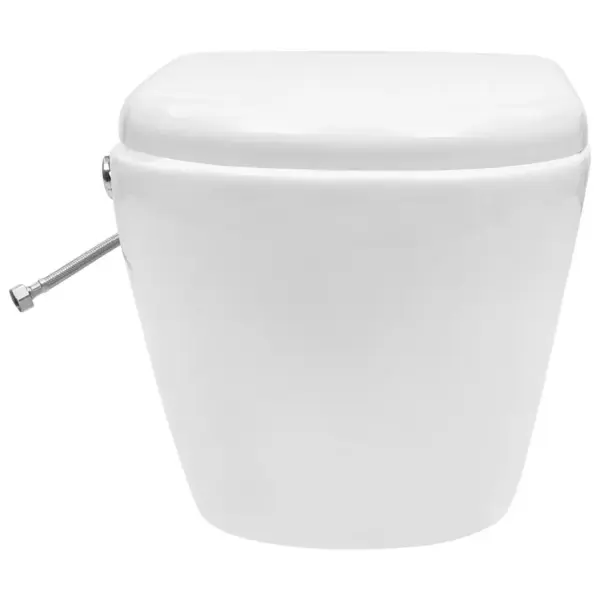 Seinale kinnitatav ääreta WC-poti ja peidetud loputuskastiga komplekt, bideefunktsiooniga, valge – 7