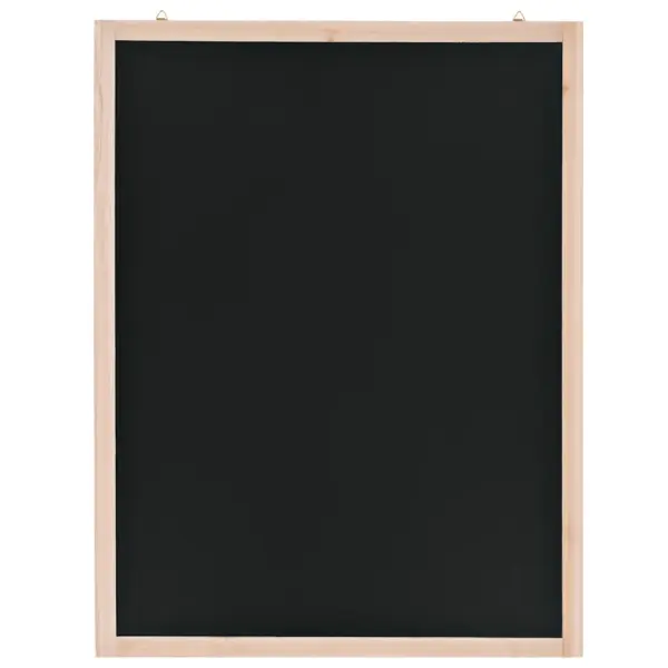 Seinale kinnitatav kriiditahvel seedripuidust raamiga, must, 60 x 80 cm – 2