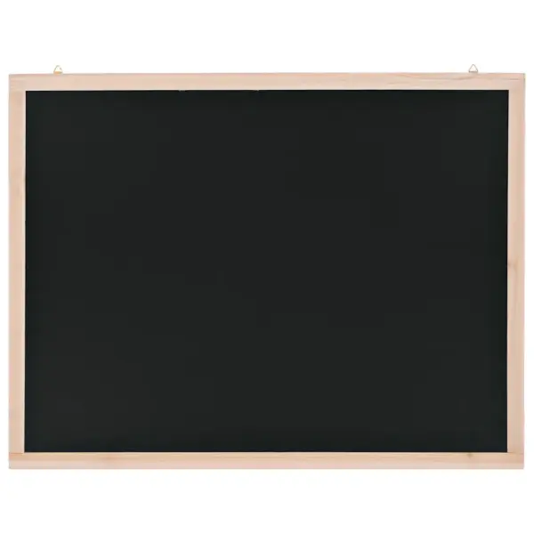 Seinale kinnitatav kriiditahvel seedripuidust raamiga, must, 60 x 80 cm – 3