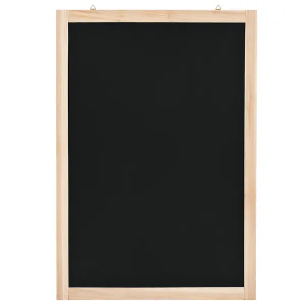 Seinale kinnitatav must tahvel seedripuidust raamiga, 40 x 60 cm – 2