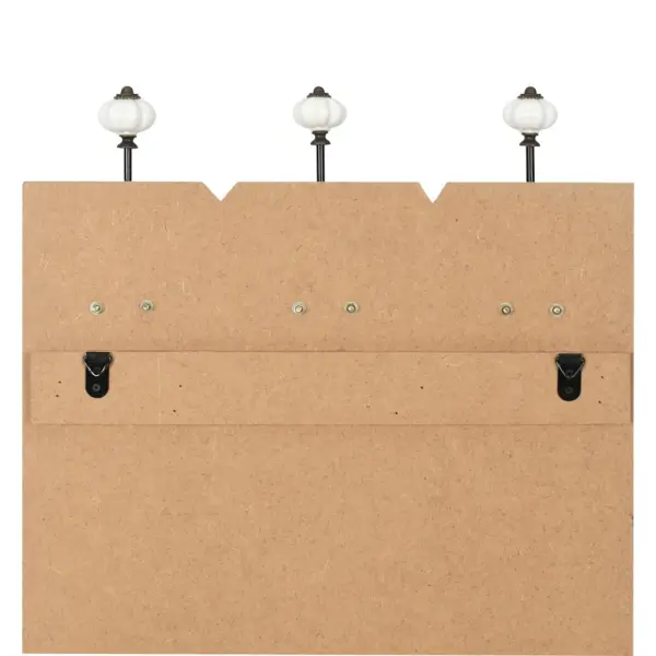 Seinale kinnitatav riidenagi 6 konksuga, mitmevärviline MDF ja metall, 40 x 120 cm – 7