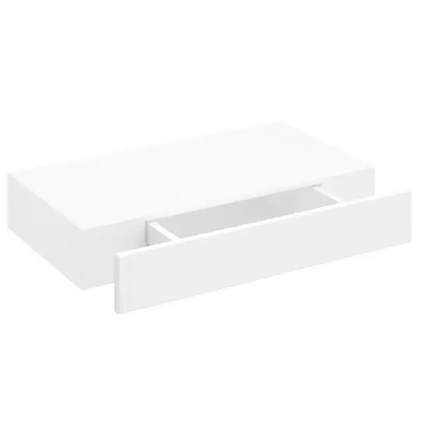 Seinariiulid sahtliga, 2 tk, valge, 48 x 25 x 8 cm, MDF – 4