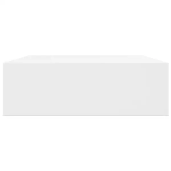 Seinariiulid sahtliga, 2 tk, valge, 48 x 25 x 8 cm, MDF – 6