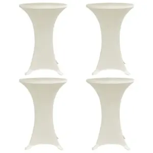 Veniv seisulauakate Ø 60 cm seisulaudadele, kreemjasvalge, 4 tk