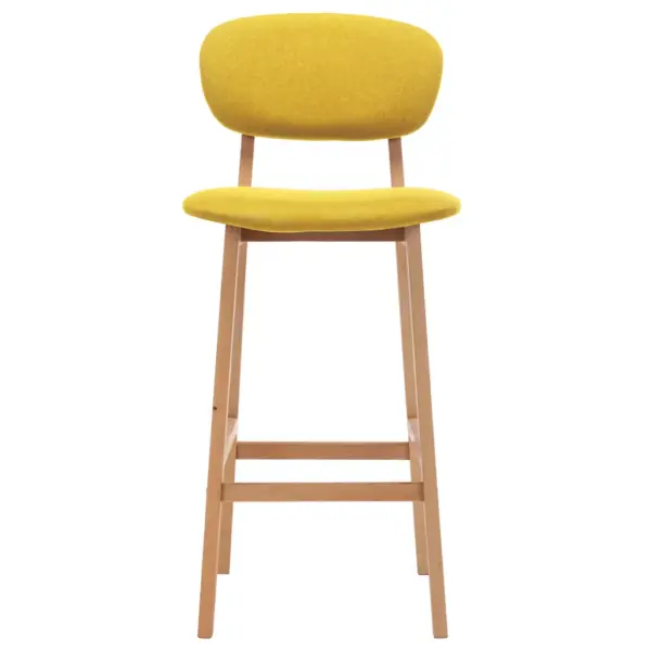 Kangast baaripukid seljatoega, sinepikollane, pöökpuujalgadega, 2 tk, 45 x 47 x 92 cm – 3