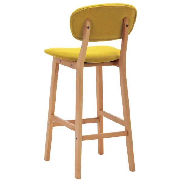 Kangast baaripukid seljatoega, sinepikollane, pöökpuujalgadega, 2 tk, 45 x 47 x 92 cm – 5