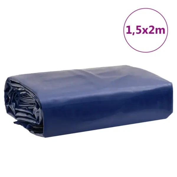 Veekindel PVC present aiamööbli ja tööalade katmiseks, sinine, 1,5 x 2 m, 650 g/m² – 9