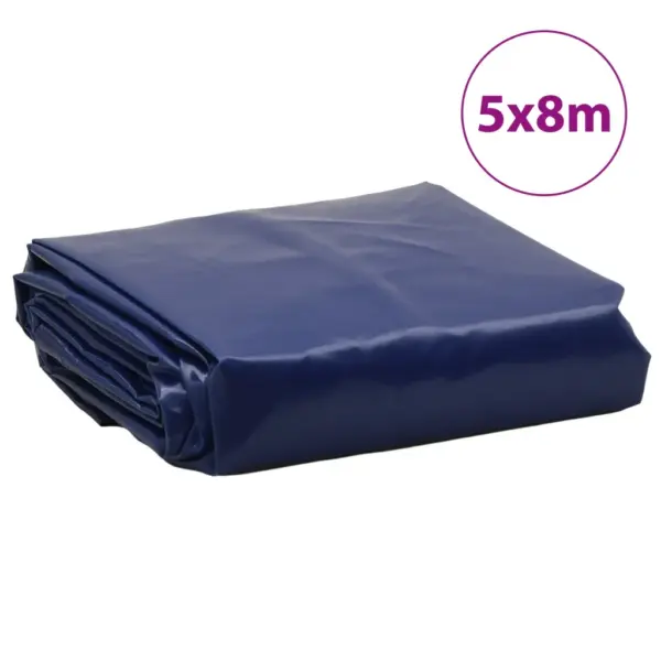 Veekindel PVC presentkate aiamööbli ja ehitusmaterjalide katmiseks, sinine, 5 x 8 m, 650 g/m² – 8