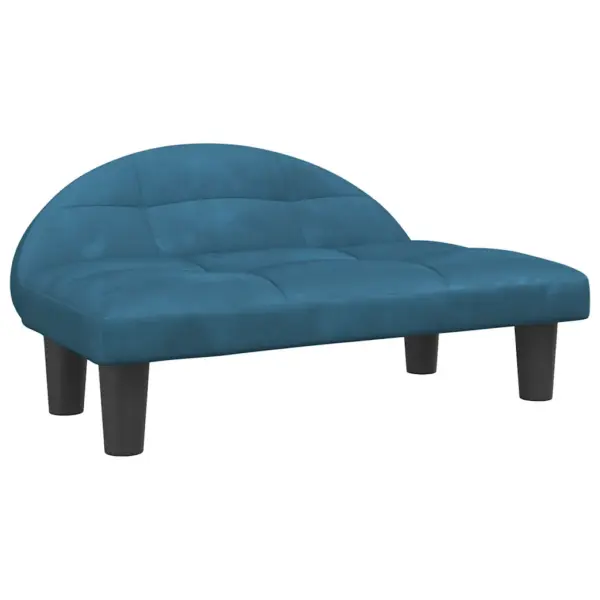 Sinine sametist koeradiivan väikestele lemmikloomadele, 70 x 52 x 30 cm – 2