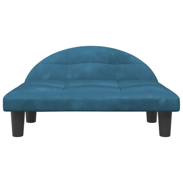 Sinine sametist koeradiivan väikestele lemmikloomadele, 70 x 52 x 30 cm – 3