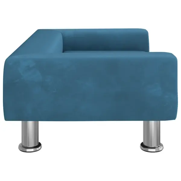 Sametist koeravoodi väikestele koertele, sinine, 70 x 45 x 26,5 cm – 4