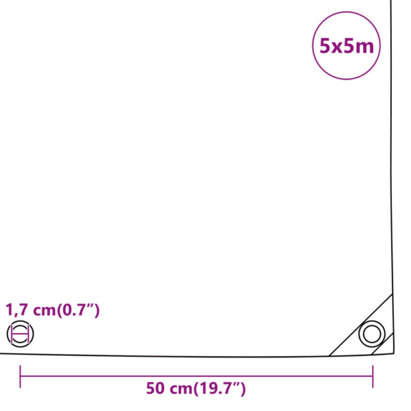 Veekindel PVC present sinine, 5 x 5 m, 650 g/m² – 9