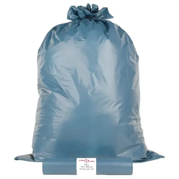 Tugevad sinised prügikotid rasketele jäätmetele, 120 l, 100 tk – 3