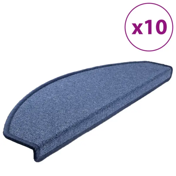 Sinised poolringikujulised trepimatid kahepoolse teibiga, 10 tk, 65 x 24 x 4 cm – 2