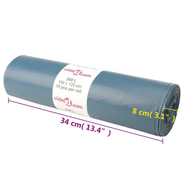 Tugevad sinised prügikotid 240 l, 100 x 152 cm, 100 tk – 6