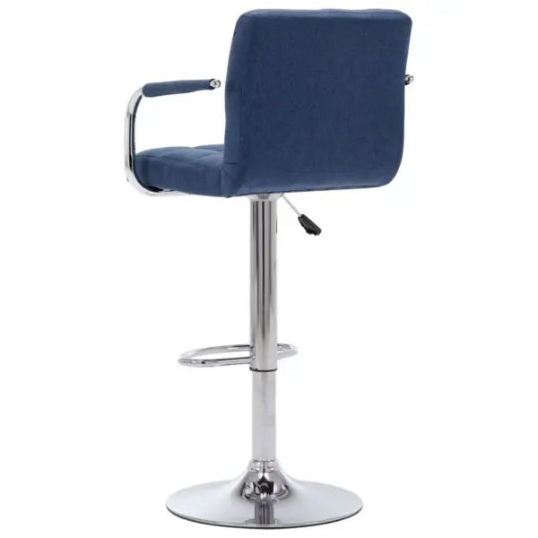 Reguleeritavad sinised baaritoolid kangast polstriga, 2 tk – 5