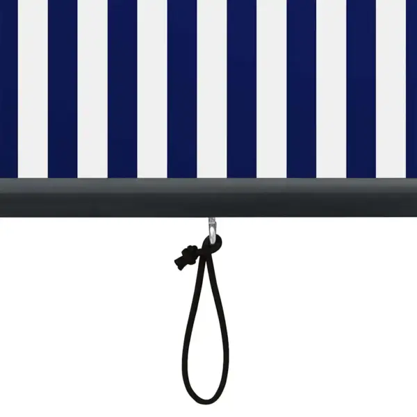 Sinivalge välikardin rulookardin, käsitsi juhitav laekinnitusega, kangas ja alumiinium, 180 x 250 cm – 5