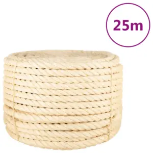 Looduslik sisalnöör 100% sisal, 20 mm, 25 m rull