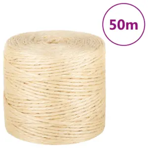 Looduslik sisalnöör, 4 mm, 50 m rull