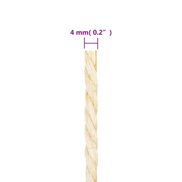 Looduslik sisalnöör, 4 mm, 50 m rull – 4