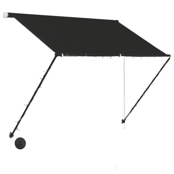 Sissetõmmatav terrassi- ja aknavarikatus LED-valgustusega, 200 x 150 cm, antratsiithall – 3