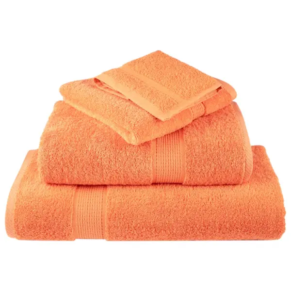 Oranžid puuvillased käterätikud SOLUND, 10 tk, 50 x 100 cm, 600 gsm – 4