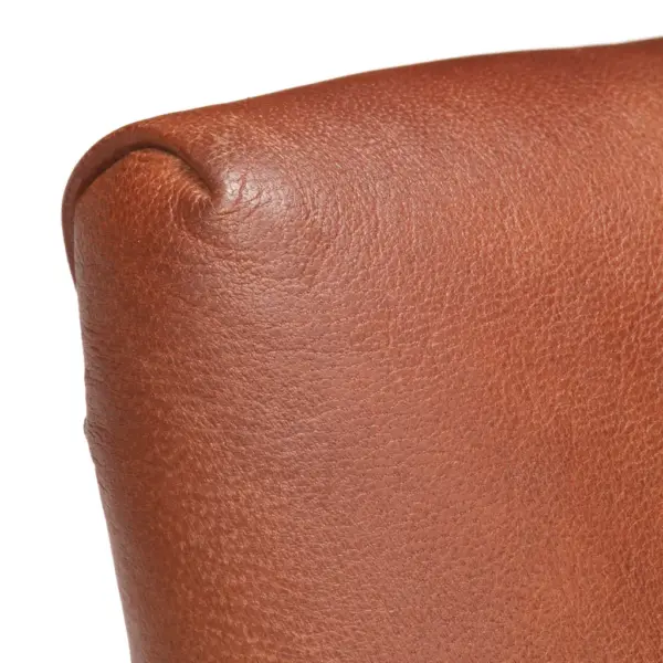 Pruunid söögitoolid käetugedega, ehtsast kitsenahast, 6 tk – 7