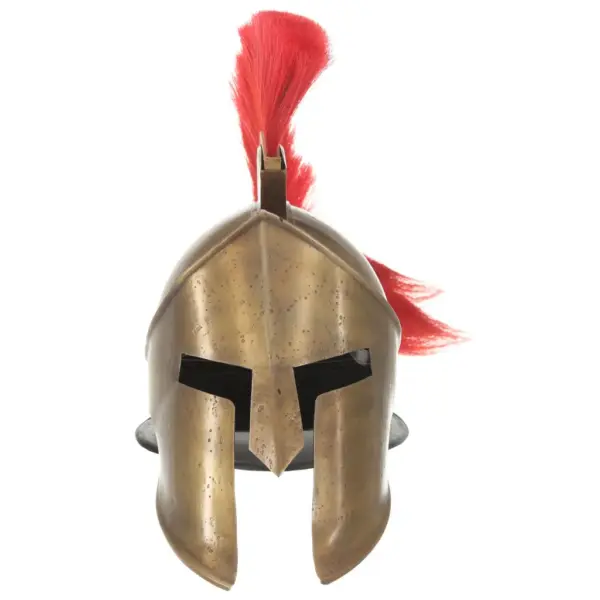 Antiikstiilis Sparta LARP-kiiver, messinguvärvi poleeritud teras, 29 x 21 x 40 cm – 2