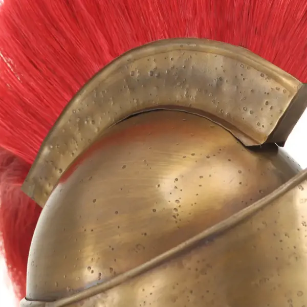 Antiikstiilis Sparta LARP-kiiver, messinguvärvi poleeritud teras, 29 x 21 x 40 cm – 6