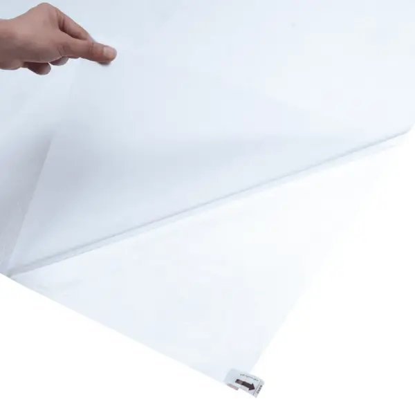 Staatiline jäätunud aknakile privaatsuseks, matt hall PVC, 90 x 2000 cm – 6