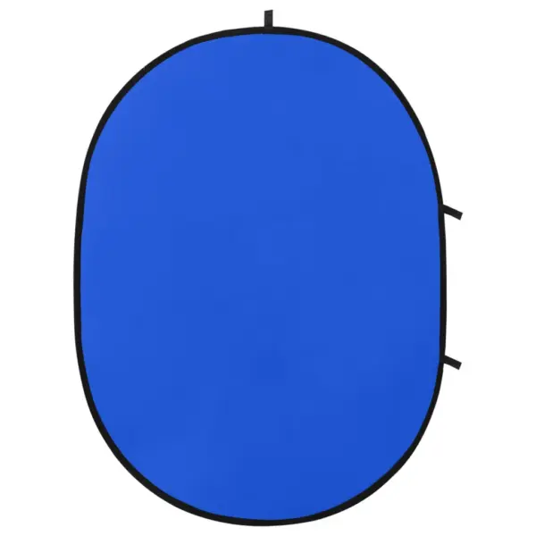 Kahepoolne ovaalne stuudio taustaekraan, roheline/sinine, 200 x 150 cm – 4