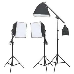 Stuudio valgustuskomplekt 3 softboxi, 3 statiivi ja kandekotiga, LED 23 W, 5600 K